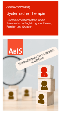 Flyer Systemische Therapie – ABIS Institut Leipzig Flyer zur Aufbauweiterbildung Systemische Therapie am ABIS Institut Leipzig – berufsbegleitend, SG-zertifiziert.